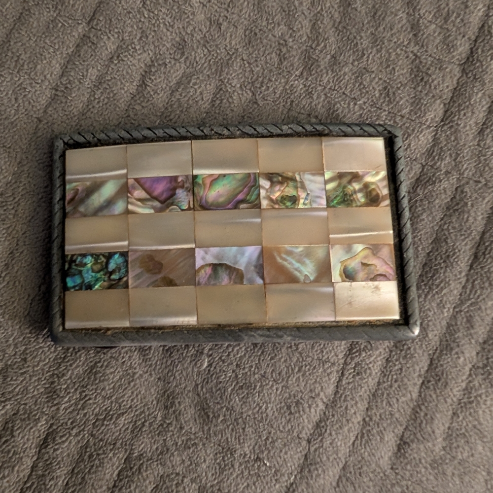 NWOT Mother of Pearl and Abalone Belt Buckle